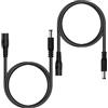HayEastdor HE043-2 - Cavo di prolunga di alimentazione DC 12 V 5,5 mm x 2,1 mm, cavo di prolunga adattatore di alimentazione DC