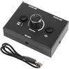 Littlecatch Commutatore audio da 3,5 mm, 2 ingressi 1 uscita/1 ingresso 2 uscite audio splitter switcher, scatola di commutazione audio, pulsante mute one-key