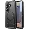 SPORTLINK Cover per Samsung Galaxy S26 Impermeabile Antiurto, M/Nero | 360 Gradi Full Body Armor Militare Protettiva Custodia Antipolvere Subacquea IP68 con Fotocamera/Schermo Doppia Protezione