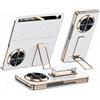 TECSHINE Funda Intelligente in Pelle Vera per Honor Magic V6. Custodia Chiusura Magnetica. Smart-View Cover per Magic V 6