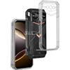 REY Pack 3X Cover in Gel TPU Trasparente per DOOGEE V Max Plus - V Max PRO, Ultra Sottile 0,33 mm, Morbido Flessibile, Custodia Silicone