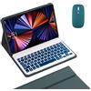 HLTOOP Custodia con Tastiera per Xiaomi Pad 6/6 PRO, Tastiera Wireless Retroilluminata Staccabile con Copertura Protettiva Magnetica, Mouse,Deep Green