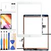 LADYSON Schermo da 10.2 Pollici per iPad 7/8 2019 2020 7th/8th Generation Sostituzione dello Schermo A2197 A2198 A2200 A2270 A2428 A2429 A2430 Touch Digitizer Pannello di Vetro Kit (Bianco +Pulsante Home)