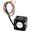 ECSiNG Ventola di Raffreddamento 40x40x28 mm 4 Pin pwm dc 12 v 0.22 a Ricambio OEM Compatibile con PIA040H12M per Server Switch ipc