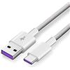 TPC Mobile Cavo per carica e dati USB tipo C compatibile con ricarica rapida Supercharge 5A, bianco