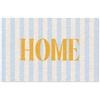 MuchoWow© Zerbino deurm_90x60 cm Tappeto Ingresso Estate Piccolo Indoor Doormat Tridimensionale Autunno Geometrico Moderno Nonni Pianoforte Arancione - Blu - A righe - Home