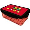 Elbenwald Super Mario - Lunch box Icons capacità 1070 ml plastica bambini adulti lavoro ufficio scuola