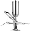 RUETERY Riempitrice manuale per ciambelle, con imbuto da 5 l e 4 ugelli, capacità regolabile ± 1 g, riempitivo crema per berliner, eclairs, pasticceria