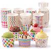 RosyFate Coppette di Carta per Gelato con Cucchiaio 100 Pezzi | Coppe Gelato Carta, Bicchieri di Carta per Gelato, Yogurt, Dessert, Budino