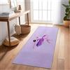Generic Tappeto Camera Illustrazione di una giovane ballerina Gaming Divano Comodino Lavabile 60x210 cm Tappeto per Camera da letto Ragazzi Ragazza Adolescenti Flanella Antiscivolo Home Decor Viola