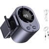 KEAGAN Ventilatore per condizionatore d'aria portatile con display a LED | Rotazione a 360°, 199 velocità regolabili, mini ventilatore da auto ricaricabile tramite USB, per auto e campeggio all'aperto