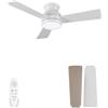 AUTODAY Ventilatore da Soffitto in Legno per Esterni, 102 cm, bianco