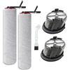 S YTALAND Set di spazzole di ricambio e filtro HEPA compatibile con aspirapolvere Mova M50 Ultra / X4 Pro / X4 Plus a umido e secco, 2 rulli per spazzole, 2 filtri HEPA, 1 spazzola per la pulizia