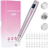 LOPHE Penna per Microneedling Professionale, con 18 Micro Aghi e Display LED, 6 Velocità Regolabili, Lunghezza Ago 0-2,5 mm per Cura della Pelle Viso e Corpo, Rosa Oro