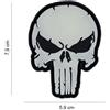 V-STORM PATCH 3D IN PVC CON VELCRO PUNISH SKULL GLOW IN THE DARK