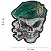 V-STORM PATCH 3D IN PVC CON VELCRO SKULL GREEN BERET