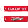 V-STORM PORTACHIAVI RICAMATO REMOVE BEFORE FLIGHT DC-3 DAKOTA