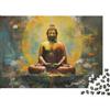 6N2X9A4S Statua Buddha Meditazione Puzzle 1000 Pezzi Carta per Adulti Atmosfera Zen Spirituale Rilassante Famiglia Decorazione Regalo 38x26cm/1000pcs