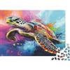 6N2X9A4S Tartaruga marina Puzzle 1000 Pezzi Carta per Adulti Arte Astratta Colorata Gioco di Puzzle 1000 Pezzi Relax Casa Regalo 38x26cm/1000pcs