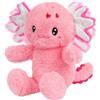 Cuteoy Axolotl Parlante Ripete la Tua Voce - Peluche Interattivo Elettrico con Musica e Movimento, Giocattolo Elettrico Interattivo, Peluche Animato Regalo Compleanno per Bambini Ragazzi Ragazze