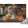 K5R8V1A4 Boxer Marrone Puzzle 1000 Pezzi Carta Puzzle per Adulti Scena Interna Accogliente di Caffè Rilassamento Decorazione Regalo Famiglia 52x38cm/1000pcs