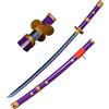 KOGUMA Fun Moment KOGUMA - Spade in legno per cosplay di Roronoa Zoro, replica di spade Enma di Yama, 103,5 cm (viola)