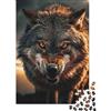 GJDNEAAKL Lupo Puzzle 1000 Pezzi Carta per Adulti Atmosfera Bosco Puzzle per Famiglia Rilassamento Decorazione Casa 52x38cm/1000pcs