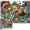 Tucocoo Puzzle sportivo per adulti, 1000 pezzi, pallone da basket, pallone da calcio, guanti da baseball, attrezzatura sportiva, giochi di attività in famiglia, decorazione da parete, regali artigianali, 50 x