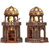 ETKVR Kit per Casa Delle Bambole in Miniatura per Adulti, Torre Observatory | kit fai da te per mini Casa Book Nook con Luce a LED, Diorama, Libreria Decorativa, Regalo per Familiari e Amici