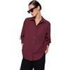 Trendyol Camicia da Donna Dritta A Maniche Lunghe Plus Size Maglietta