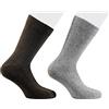 CALZE PRESTIGE (2 PAIA) Calze uomo corte tinta unita in pregiatissimo filato lana-cashmere -100% Made in Italy
