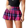 DivasWorld Gonna sexy da donna micro mini da donna pieghettata in tartan taglia 6-24 Divas