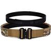EMERSONGEARS Cintura tattica da uomo MOLLE da 5,1 cm con anello interno da 4,4 cm, fibbia in metallo a sgancio rapido, taglio laser, in nylon, per softair, Stile mimetico, L (Fit waist size 42-45)