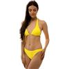 ROCK-IT Apparel I Premium Set Bikini da Donna [Taglie: S - XL] I Set Bikini Sexy (Top + Slip) I Push up Triangolare Originale da donnai X-Large - Giallo