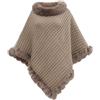 NLAND Poncho Donna Invernale Caldo Elegante Mantella in Maglia | Scialle in Pelliccia Sintetica Spessa e Morbida,Leggero,Traspirante e Caldo,per Autunno e Inverno,Taglio Oversize