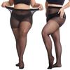 Mayoii 2 collant taglie forti da donna 20D, collant taglie forti, XL-4XL da donna a vita alta con dita rinforzate, nero e nero., 4XL