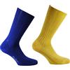 CALZE PRESTIGE (2 PAIA) Calze uomo corte a coste in pregiatissimo cotone 100% filo scozia MODA - 100% made in (Brescia) Italy