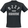 Ozzy Osbourne Ozzy Fuckin' Osbourne Uomo T-Shirt Nero 100% Cotone Regular