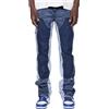 Oanviso Jeans Uomo Y2K Streetwear Jeans Flared Baggy Pants Tied Dyed Vintage Hip Hop Cowboy Slim Fit Hose