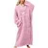JENJON Felpa Coperta Oversize con Maniche e Cappuccio per Donna e Uomo Extra Long Flannel Hoodie Super Morbid Taglia Unica