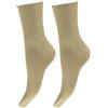 CALZE PRESTIGE (2 PAIA) Calzini donna a coste in pregiatissimo cotone 100% filo scozia - 100% Made in (Brescia) Italy