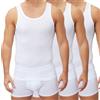 Mat and Vic's Mat & Vic's Maglietta Intima Uomo, Canotta Traspirante, S-XXL, 3 o 5 Pezzi | Canotta Traspirante in Cotone a Costine, Senza Etichette, per Pelli Sensibili, Assorbe il Sudore, Vestibilità Elastica