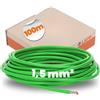 LappKabel - Cavo Unipolare X07V-K 1 x 1,5 mm² Verde, Matassa da 100 m | Filo elettrico flessibile in rame per cablaggio interno, isolamento in PVC, tensione nominale 450/750V, sezione 1.5mmq