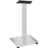 Vacchetti Base tavolo acciaio Jamie bianco quadrocm40x40h72 Vacchetti