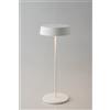 Tecno Arredo 3 Lighting LAMPADA DA TAVOLO RICARICABILE LED COCKTAIL BIANCA 2,2W 192LM 3000K DIMM. IP54 29,5X12X12CM