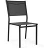 Vacchetti Sedia alluminio Sullivan impilabile antracite cm55x46h43/88 Vacchetti