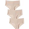 Lovable Slip Culotte Brasiliano, Mutande Senza Cuciture, Taglio Laser, Seamless, Invisibile, Microfibra, Pacco da 3, Free Cut Panties Donna X3