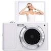 Denash Fotocamera Digitale 4K 50MP, Zoom Digitale 16x, Fotocamera Flip Screen per i Viaggi, Display HD da 2,88 Pollici, Batteria Incl BL 5B 1000mAh, Regolazione Dell'esposizione,