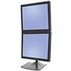 Ergotron DS Series DS100 Dual Monitor Desk Stand, Vertical 61 cm (24") Scrivania Nero [33-091-200]