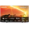 Philips Ambilight XTRA PML9008 164 cm (65 pollici) Smart 4K MiniLED TV | HDR10+ | 120Hz | Motore P5 | Dolby Vision e Atmos | Compatibile con Assistente Google e Alexa | Grigio